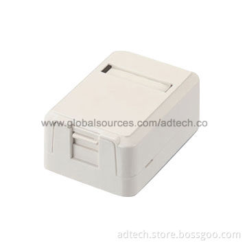 Stable Performance 1 Port RJ45 Cat6 Keystone Jack Box